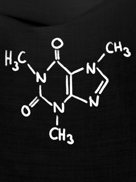 Koffein Kreide Molekül