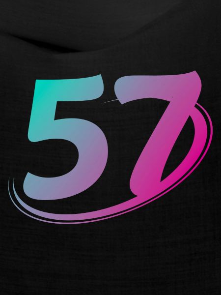 Nummer 57 mehrfarbig