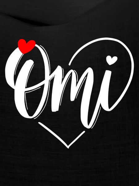 Omi Herzmonogramm mit Herz