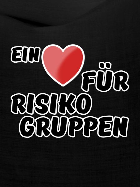 Risikogruppe Spruch Nächstenliebe Herz Virus