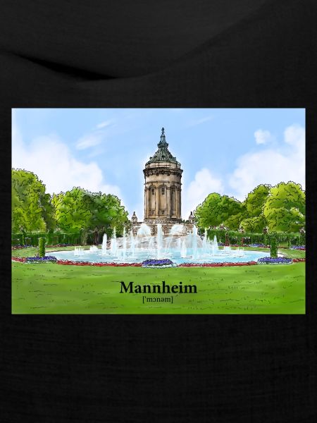 Wasserturm Mannheim Aquarell