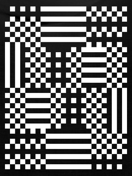 GridFlux Monochromes optisches Muster