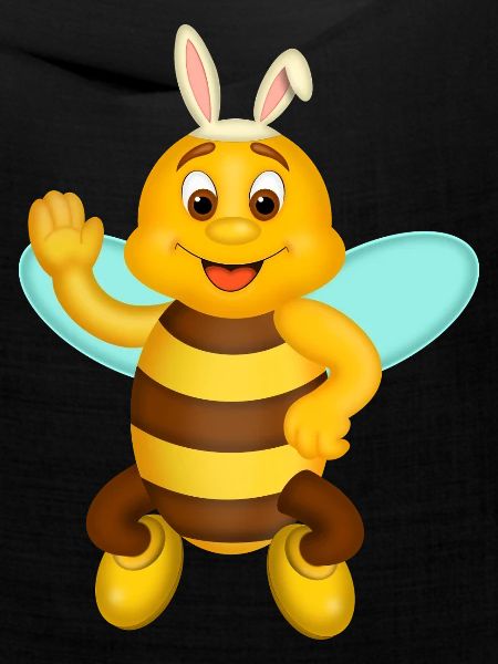 Niedliche Biene mit Hasenohren