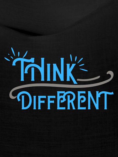 Think Differnet Blaue Grau Design