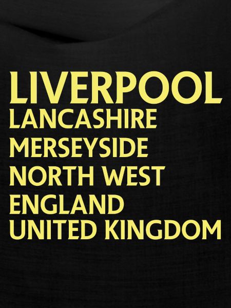 Liverpool – England Textdesign