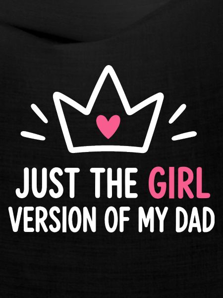 Mädchenversion von Dad Crown Tee