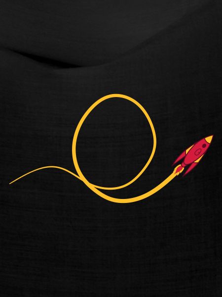 Looping fliegende Rakete