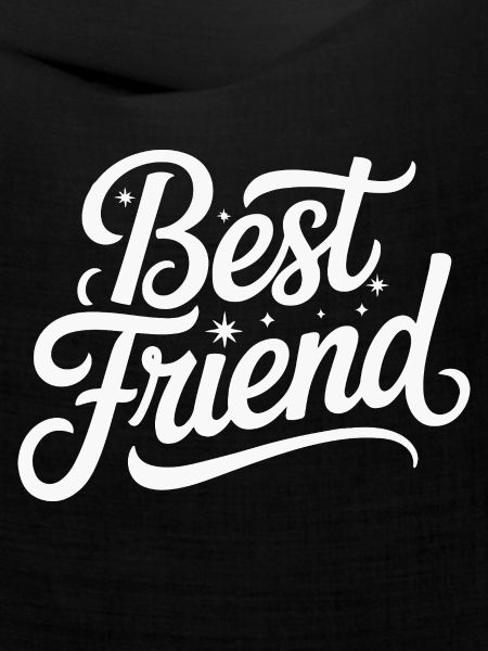 Bester Freund handgeschriebene Typografie
