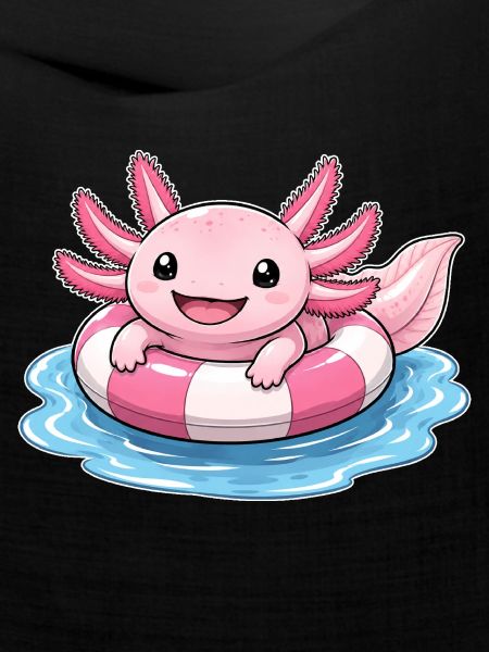 Süßer Axolotl im Schwimmring