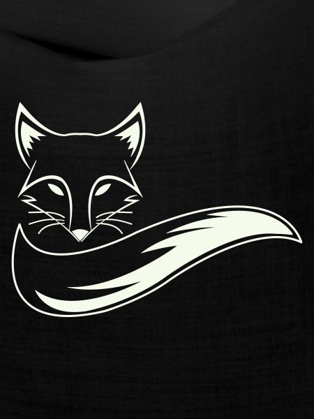 Fuchs Silhouette mit Schweif