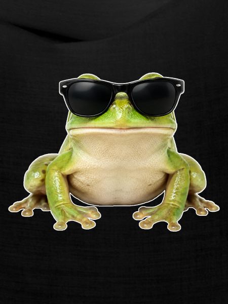 Cooler Frosch mit Sonnenbrille