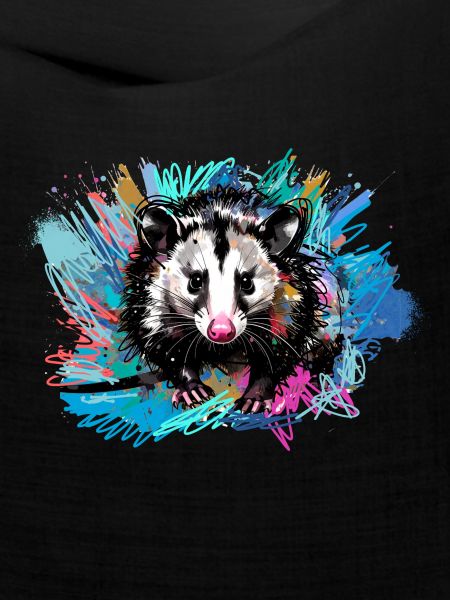Opossum, ilustration,Beutelratte, bunt, Graffiti