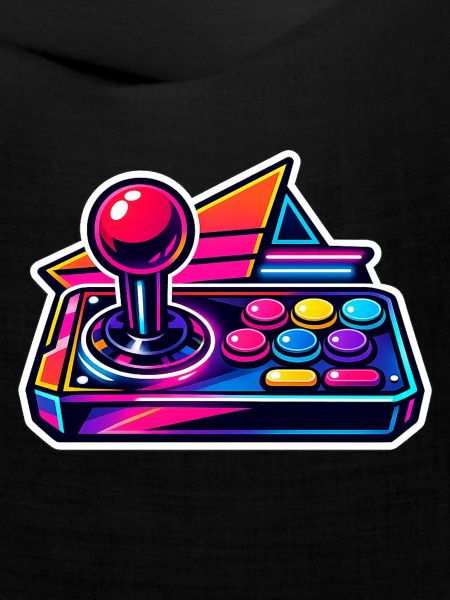 Neon Arcade Joystick Retro