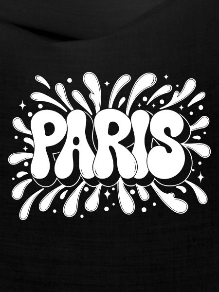 Paris Bubbles Graffiti-Weiß