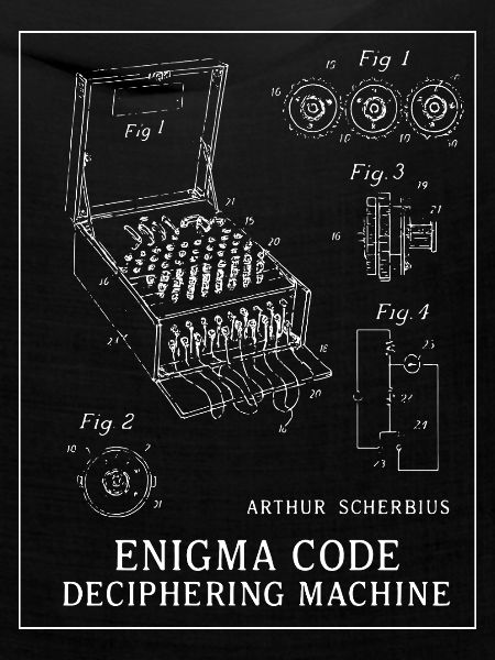 Enigma-Code-Entschlüsselungsmaschine, Illustration
