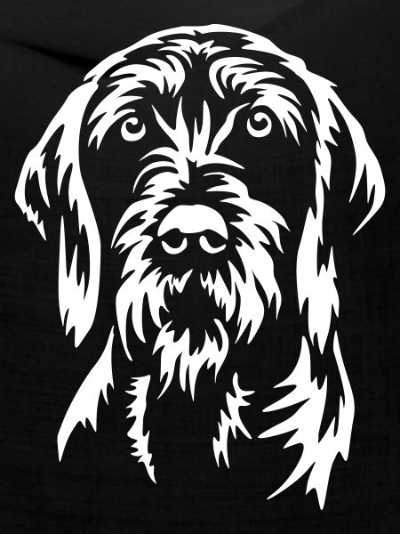 Pudelpointer Kopf "Black Edition"