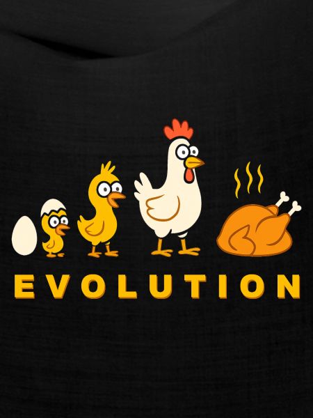 Evolution Hähnchen Broiler Huhn Lustig