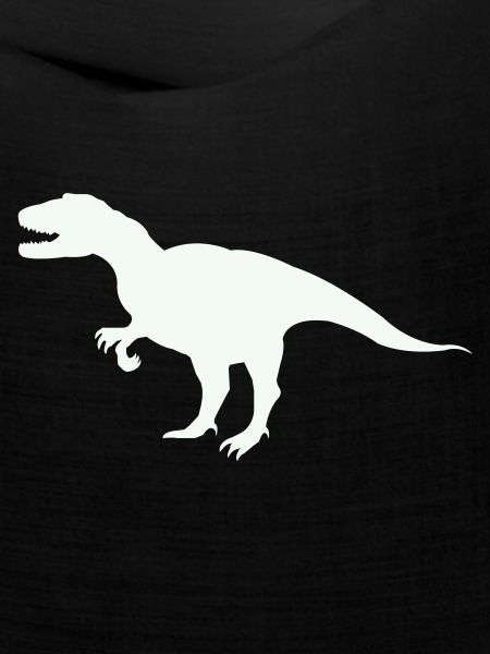 T-Rex Silhouette im Retro-Look