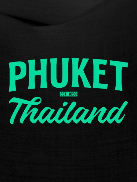 Phuket Thailand Teal Script