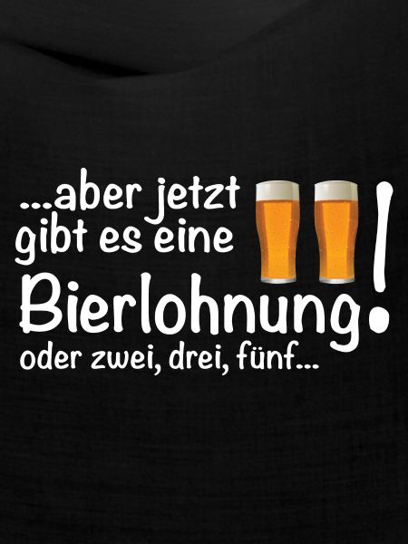 Eine Bierlohnung für harte Arbeit Bier