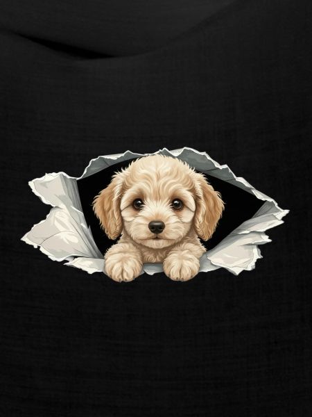 Niedlicher Cockapoo Goldendoodle Zerrissenes Papier