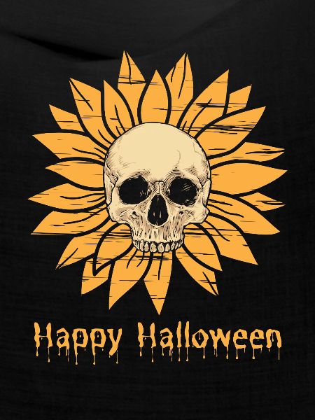 Sonnenblumen Schädel Halloween