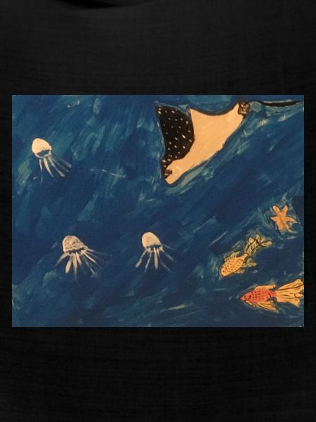 Rochen mit Fischen