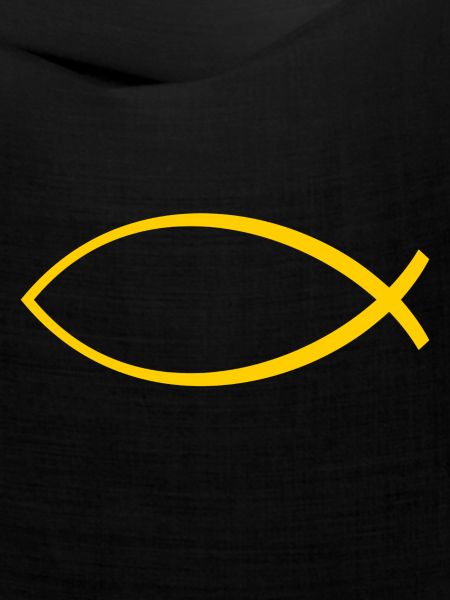 Ichtus Fisch gelb