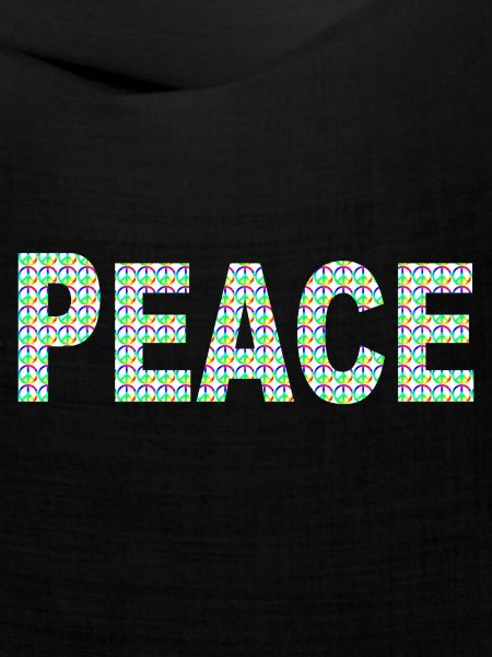 Peace Wort mit Peacezeichen