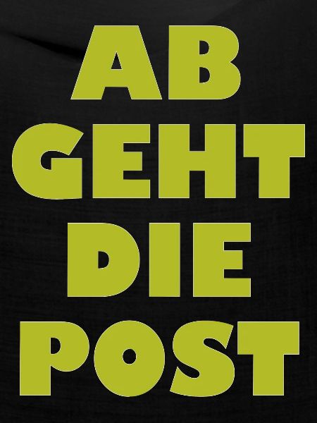 Ab geht die Post
