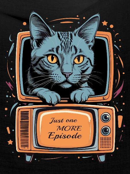 Katze im Fernseher
