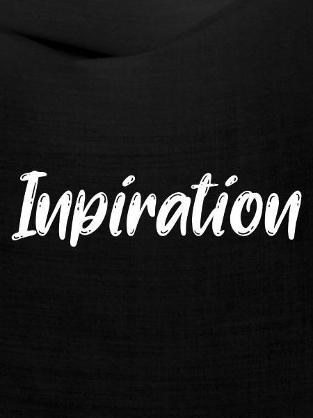 Du bist eine Inspiration