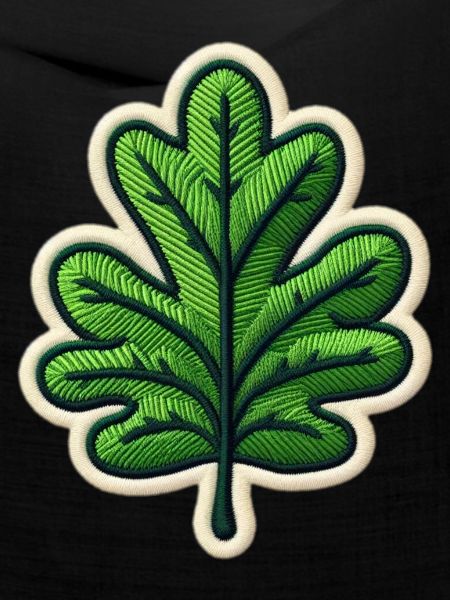 Grünes Blatt Patch