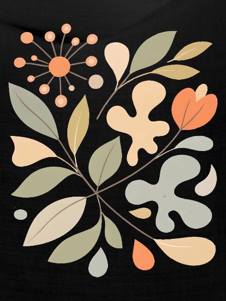 Abstraktes Blumen Muster Illustration