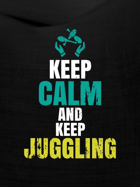 Jonglieren Spruch