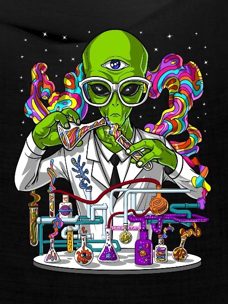 Alien Psychedelic Scientist