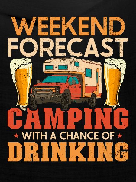 Camping Drunk Beer Campervan