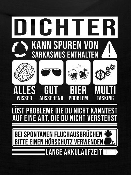 Dichter Spruch lustig