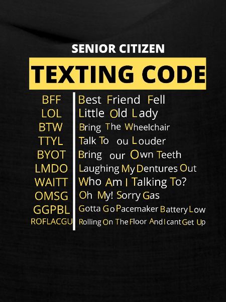 Lustiger Senioren-SMS-Code-Design Opa