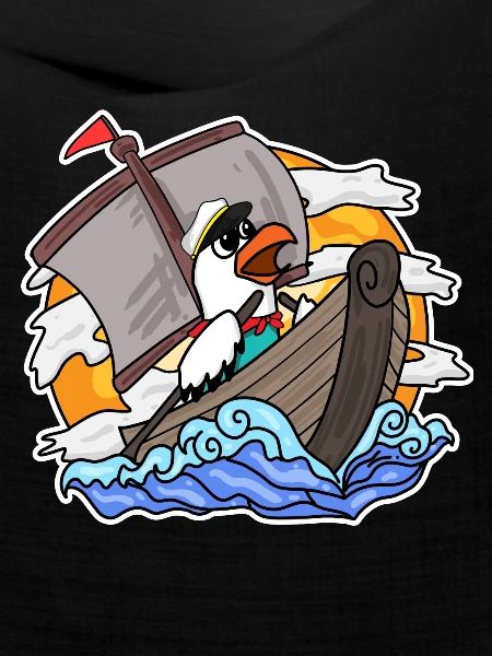 Möwe im Boot