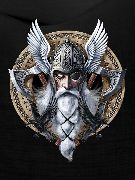 Wikingerkrieger-Gott Odin