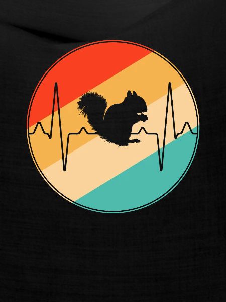 Eichhörnchen Retro Herzschlag