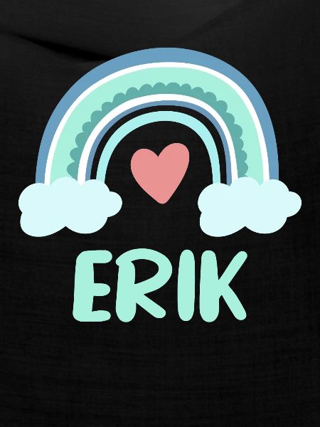 Erik Name Regenbogen Baby