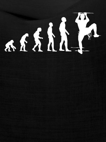 Klettern Evolution Lustig Bergsteigen Geschenk