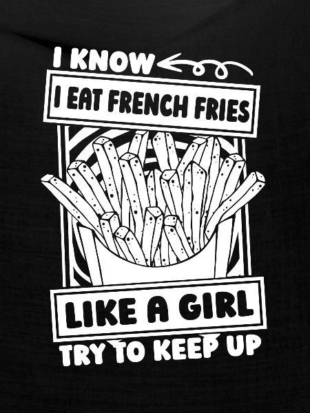 Pommes Frittes Fritten Mädchen