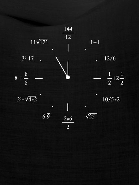 Math Clock Mathematics Math