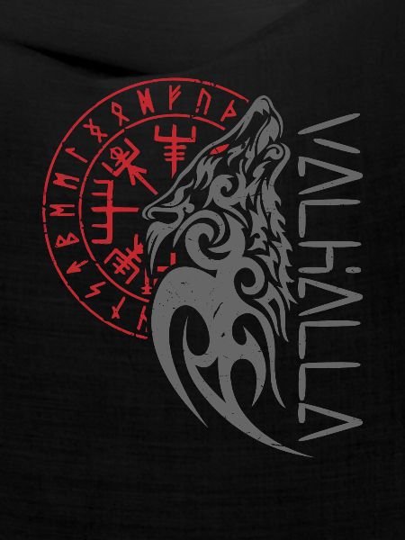 Valhalla Wolf Odin Compass