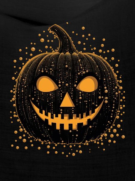 Unheimliche schwarze Jackolantern