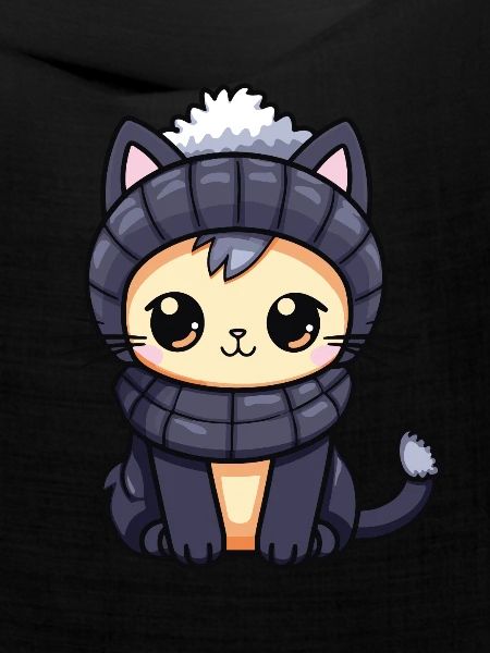 Katze Winter Comic