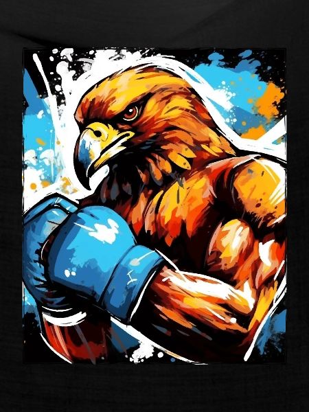 Adler Tier Boxer Kämpfer